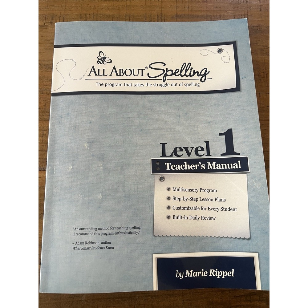 All About Spelling Level 1 Teacher's Manual Homeschool Curriculum Book